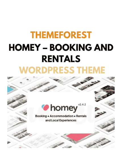 Homey – Booking and Rentals WordPress Theme