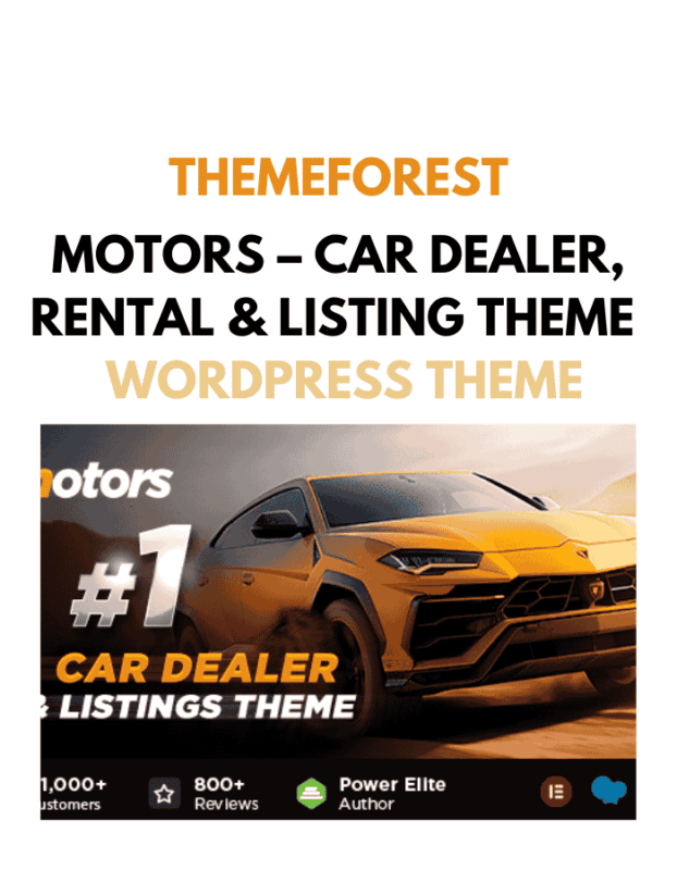 Motors – Car Dealer, Rental & Listing Theme