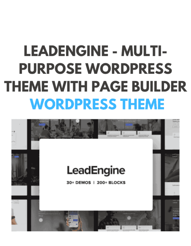 LeadEngine - Multi-Purpose WordPress Theme with Page Builder