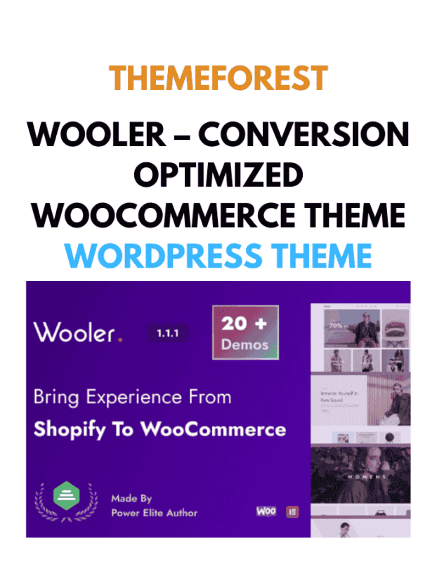 Wooler – Conversion Optimized WooCommerce Theme