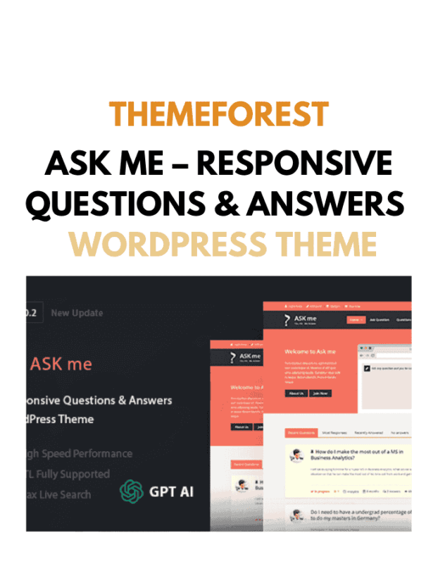 Ask Me - Responsive Questions & Answers WordPress Theme