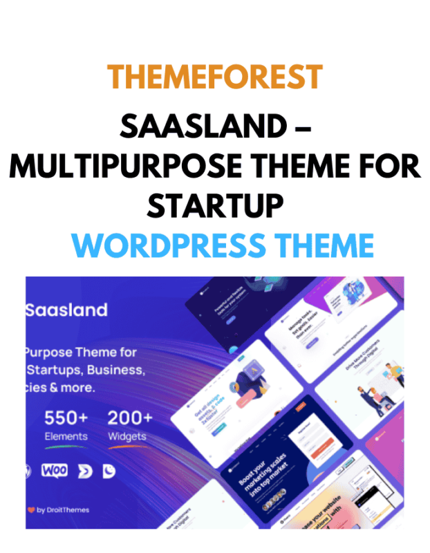 Saasland – MultiPurpose Theme for Startup