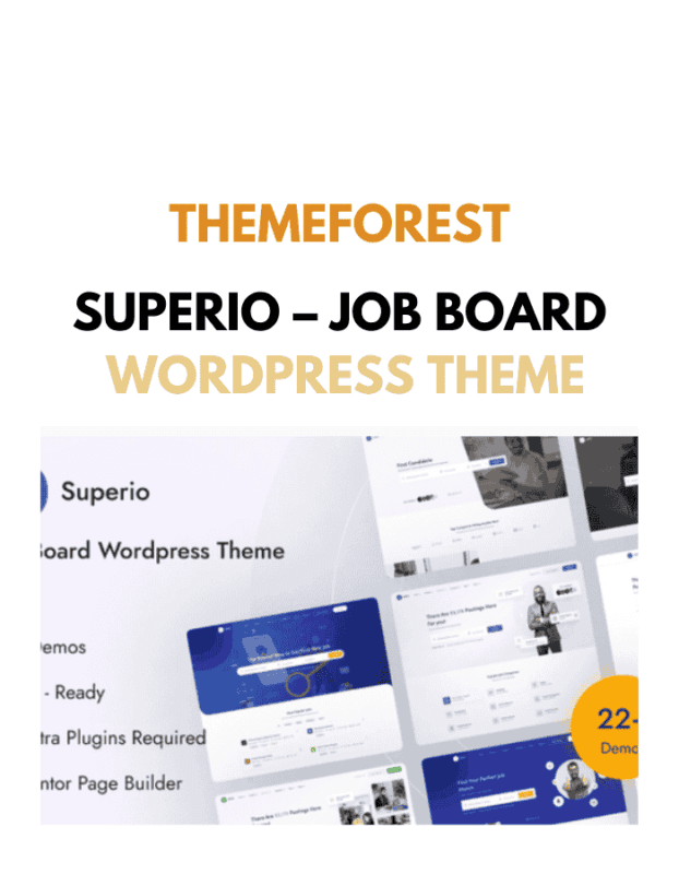 Superio – Job Board WordPress Theme