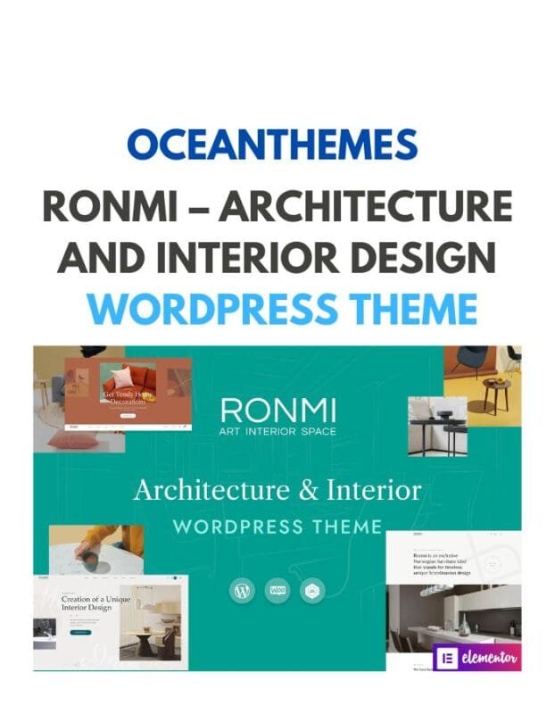 Ronmi – Architecture and Interior Design WordPress Theme