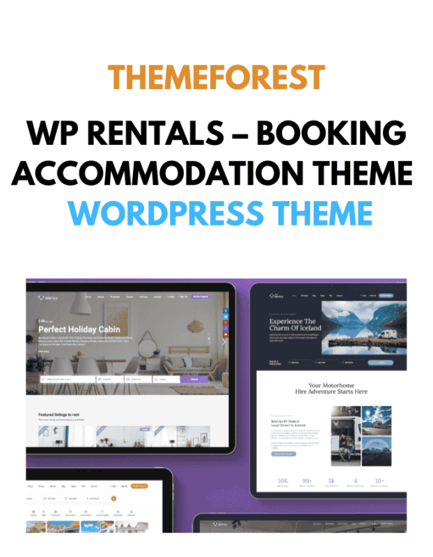 WP Rentals – Booking Accommodation Theme