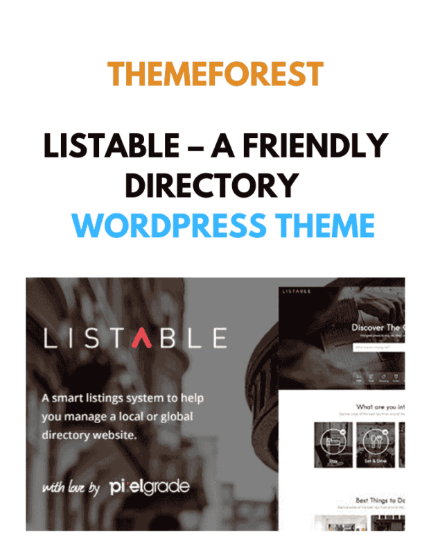 LISTABLE – A Friendly Directory WordPress Theme