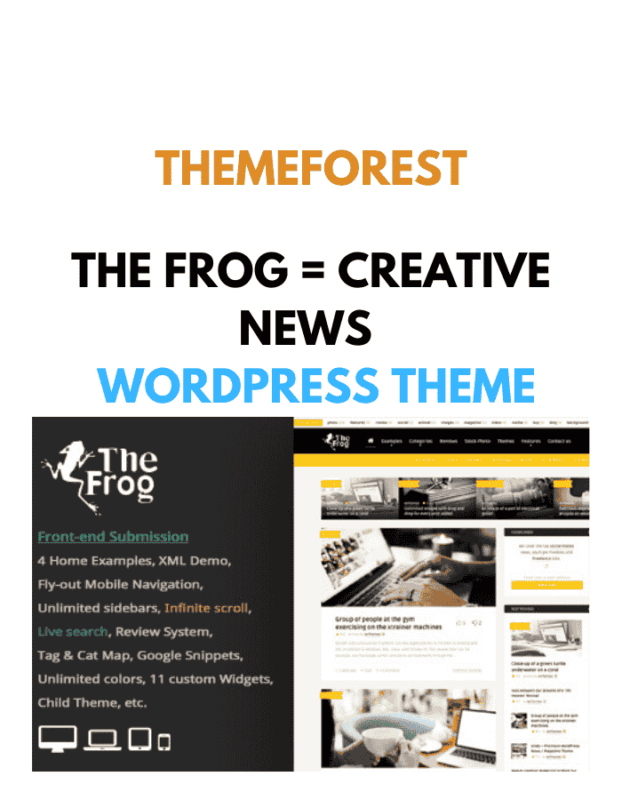 The Frog - Creative News WordPress Theme