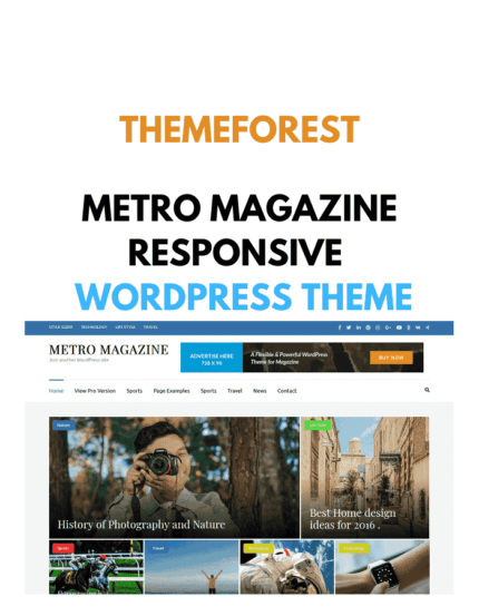 Metro Magazine Responsive WordPress Theme