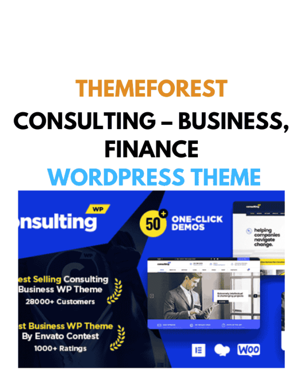 Consulting – Business, Finance WordPress Theme