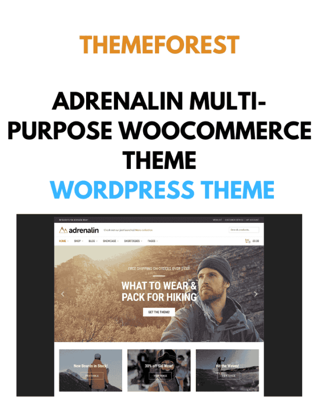 Adrenalin Multi-Purpose WooCommerce Theme