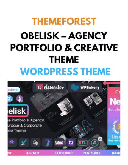 Obelisk – Agency Portfolio & Creative Theme
