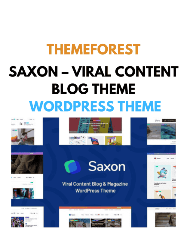 Saxon – Viral Content Blog Theme