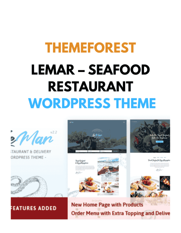 LeMar – Seafood Restaurant WordPress Theme