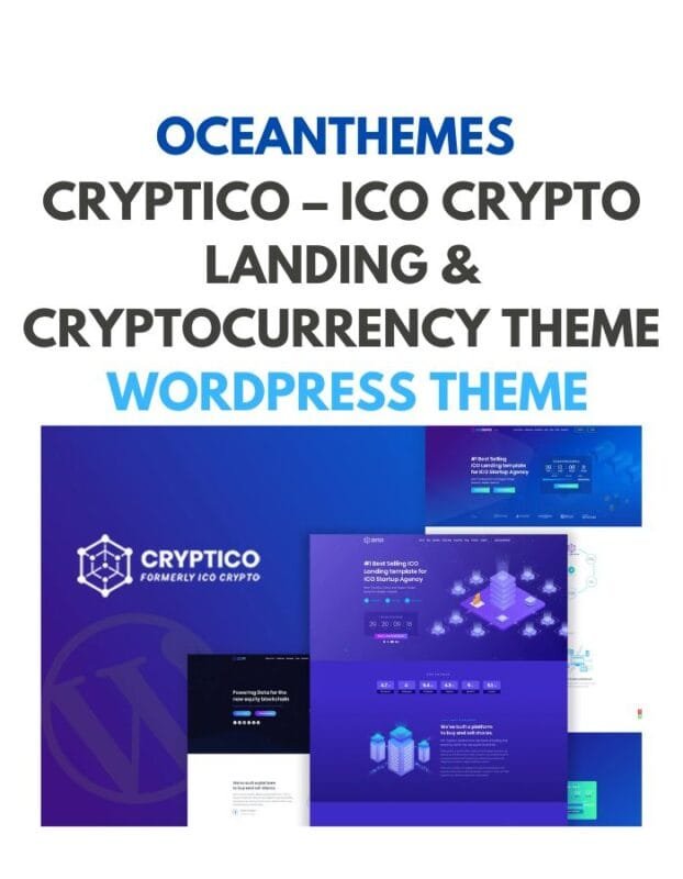 Cryptico – ICO Crypto Landing & Cryptocurrency Theme