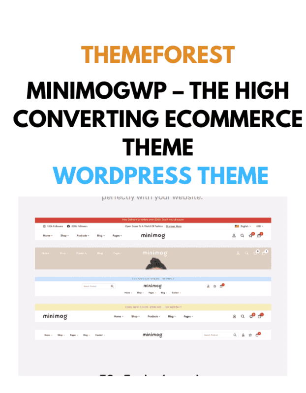 MinimogWP – The High Converting eCommerce Theme