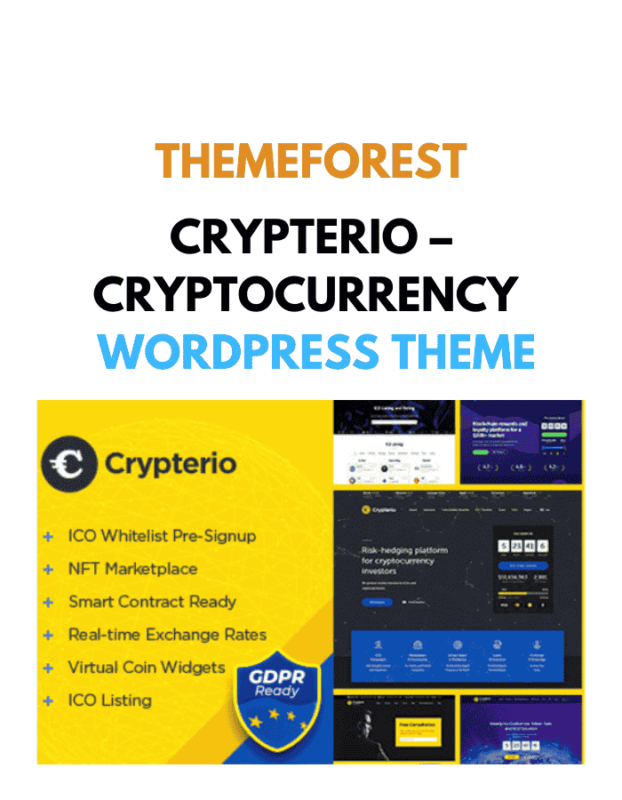 Crypterio – Cryptocurrency WordPress Theme