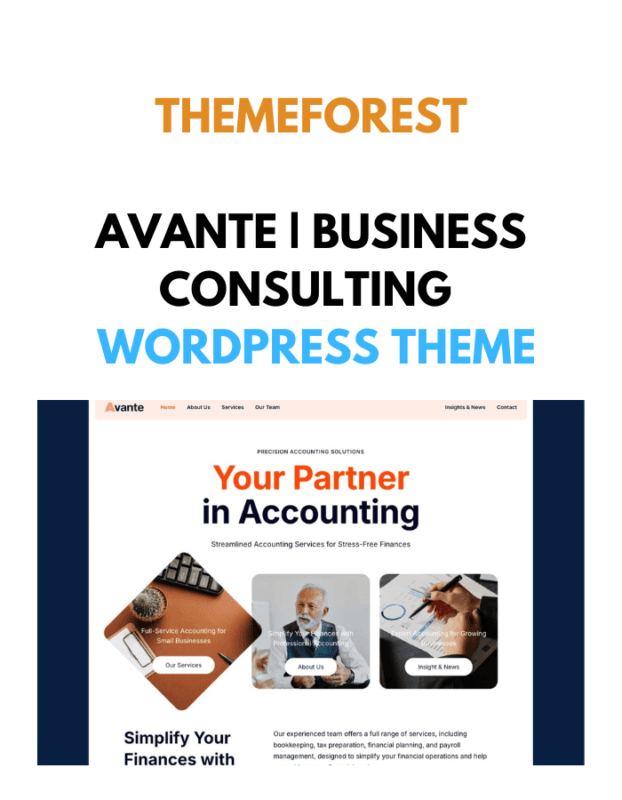 Avante | Business Consulting WordPress Theme