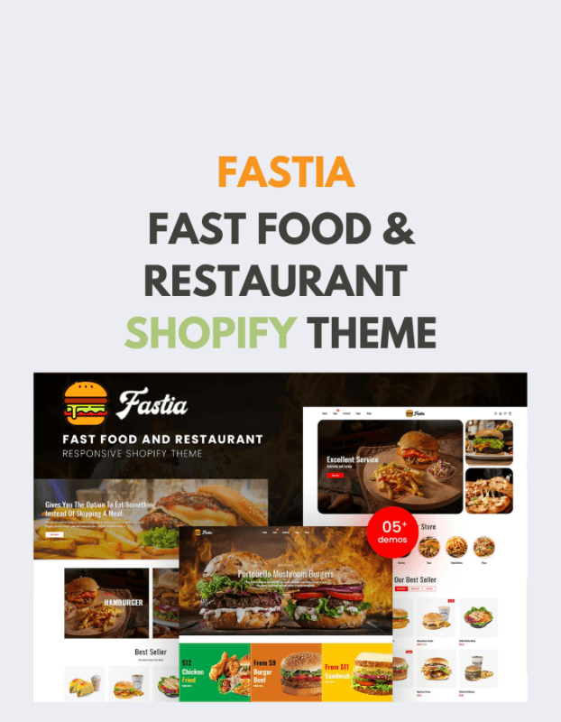 Fastia - Fast Food & Restaurant Shopify Theme