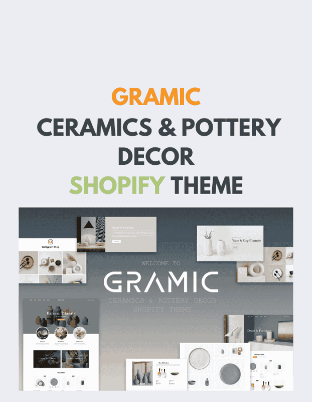 Gramic - Ceramics & Pottery Decor Shopify Theme