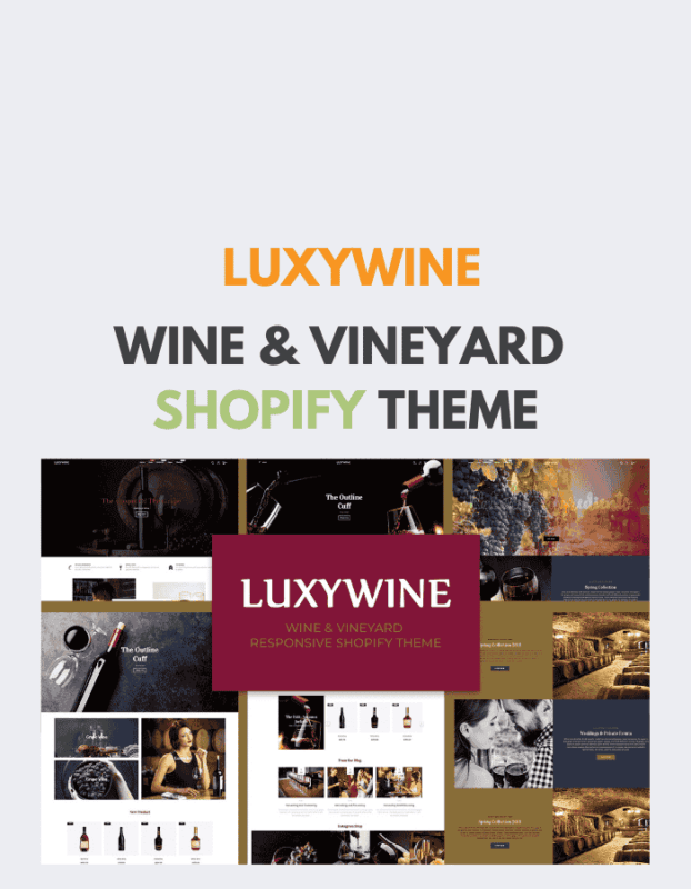 Luxywine - Wine & Vineyard Shopify Theme