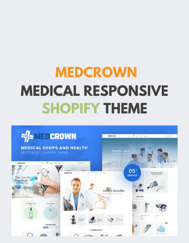 Medcrown - Medical Responsive Shopify Theme