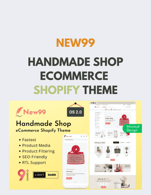 New99 - Handmade Shop eCommerce Shopify Theme