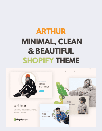 Arthur Minimal, Clean & Beautiful Shopify Theme