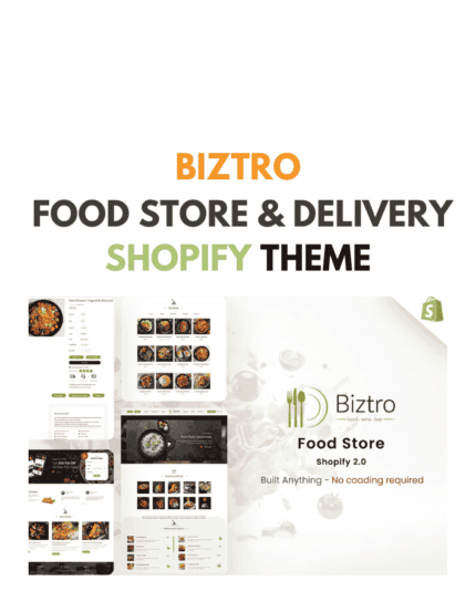 Biztro - Food Store & Delivery Shopify theme