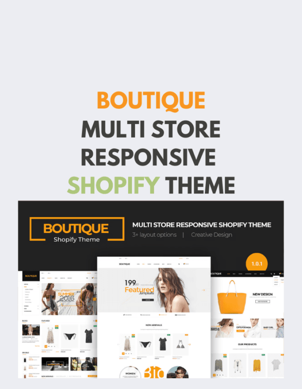 Boutique Multi Store Responsive Shopify Theme