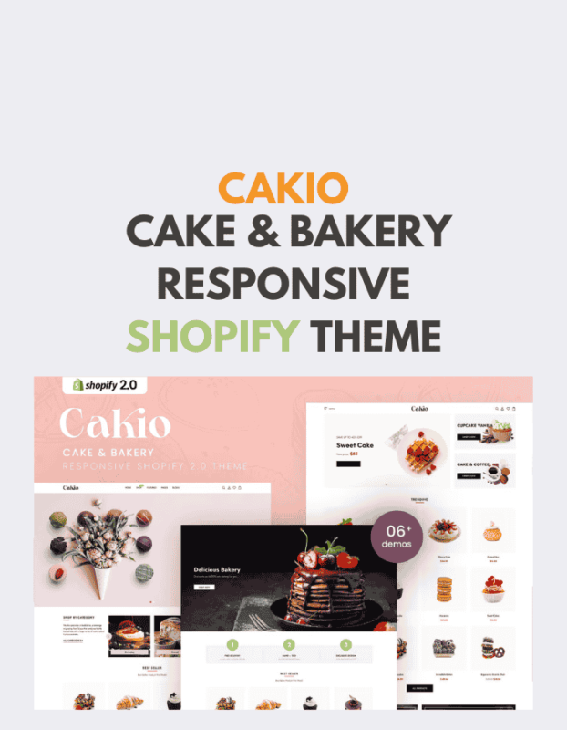 Cakio - Cake & Bakery Responsive Shopify Theme