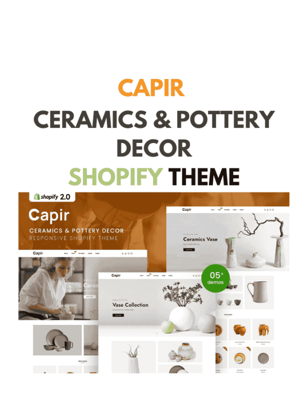 Capir - Ceramics & Pottery Decor Shopify Theme
