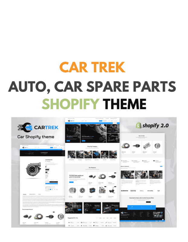 Car trek - Auto, Car Spare Parts Shopify Theme