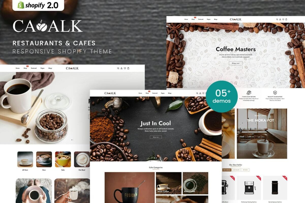 Cawalk - Restaurants & Cafes Shopify Theme