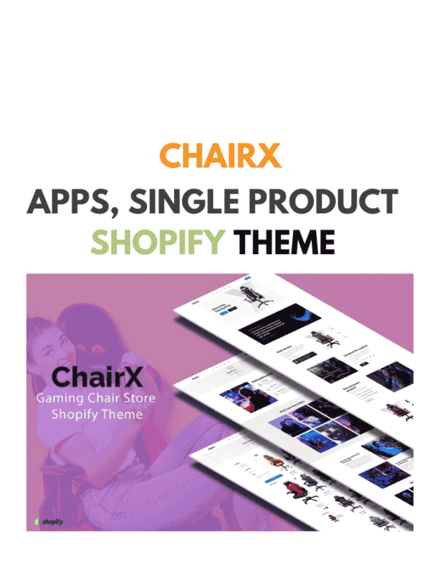 Chairx - Apps, Single Product Shopify Theme
