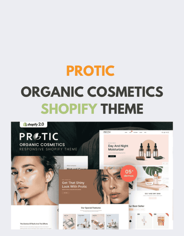 Protic – Organic Cosmetics Shopify Theme