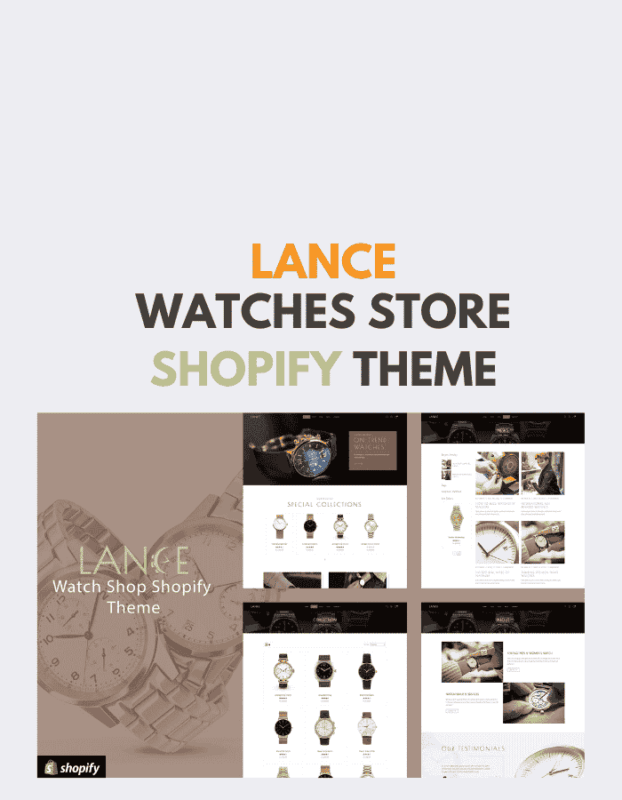 Lance – Watches Store Shopify Theme