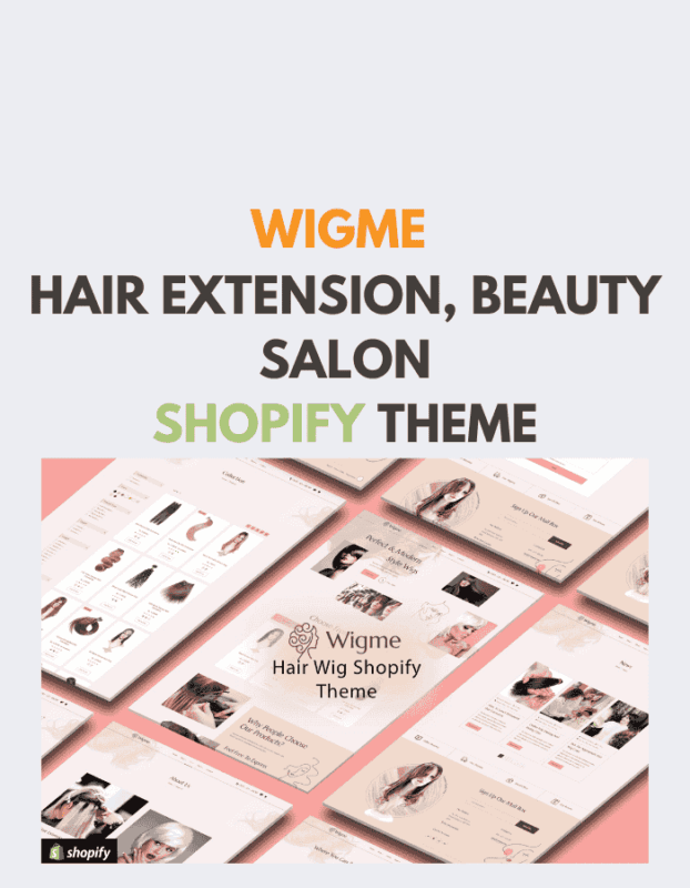 Wigme – Hair Extension, Beauty Salon Shopify Store