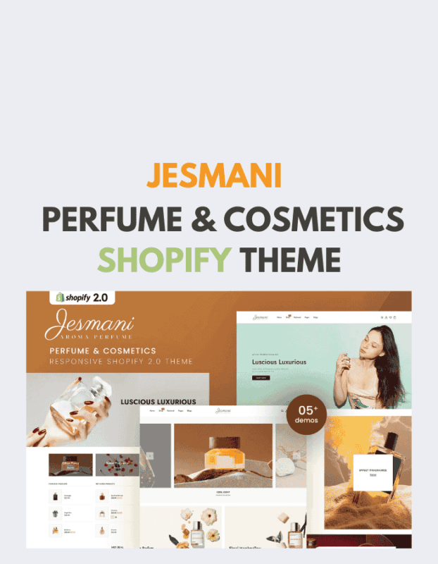 Jesmani – Perfume & Cosmetics Shopify Theme