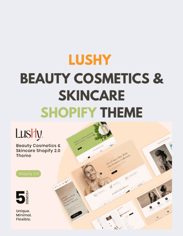Lushy – Beauty Cosmetics & Skincare Shopify Theme