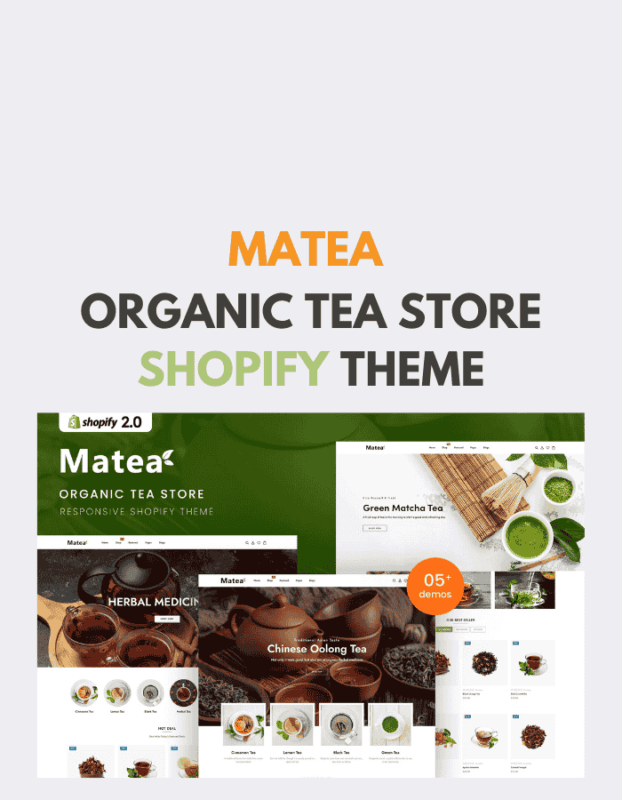 Matea – Organic Tea Store Shopify Theme