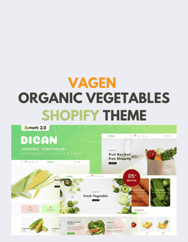 Vagen – Organic Vegetables Shopify Theme