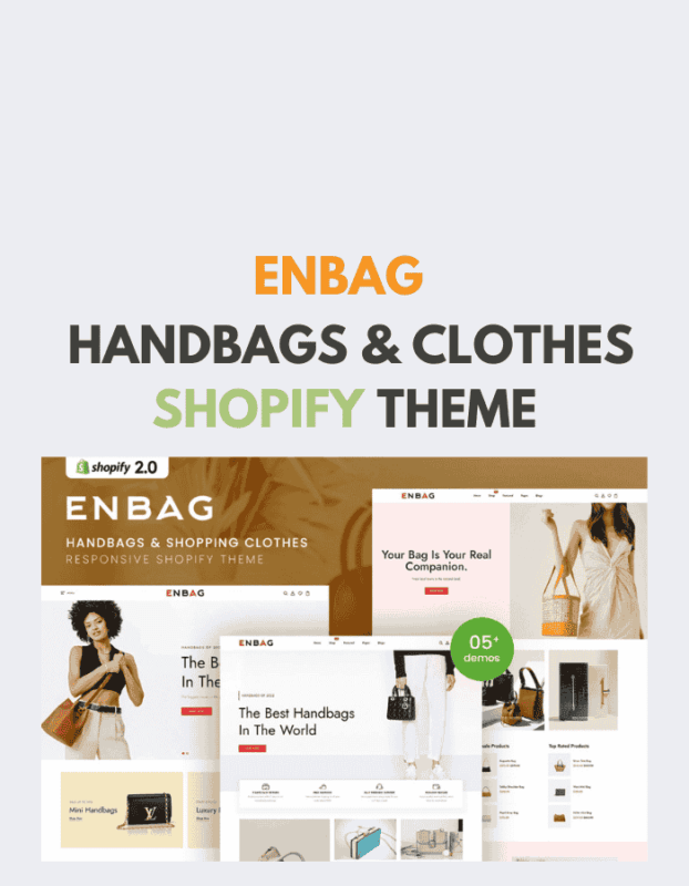 Enbag – Handbags & Clothes Shopify Theme