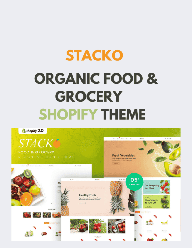 Stacko – Organic Food & Grocery Shopify Theme