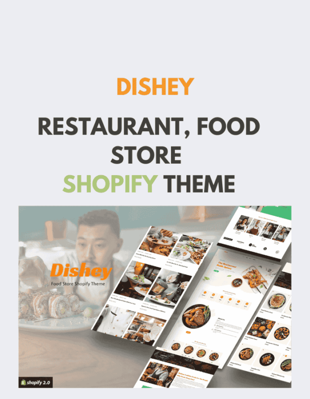 Dishey – Restaurant, Food Store Shopify Theme