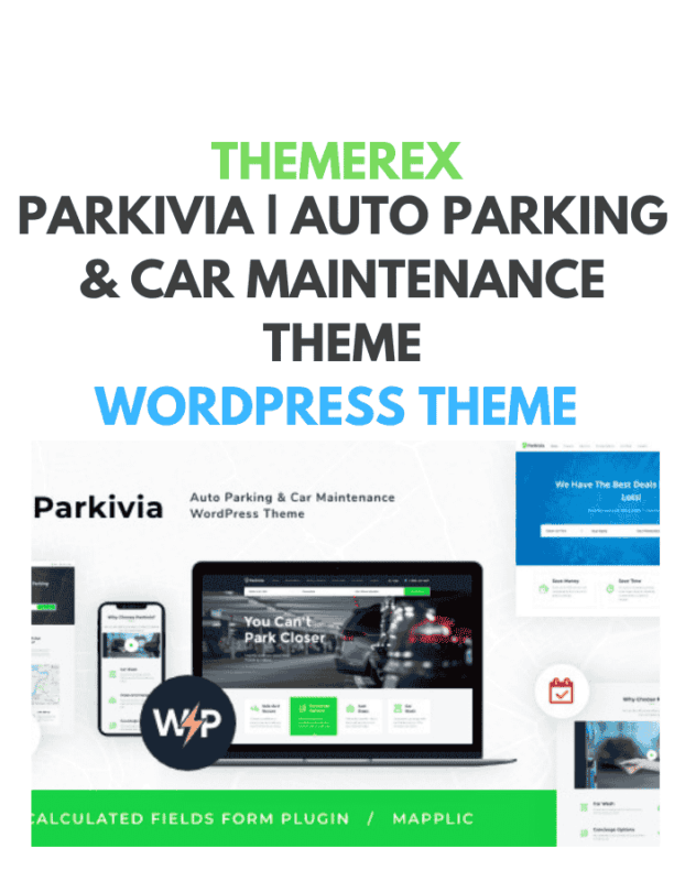 Parkivia | Auto Parking & Car Maintenance Theme