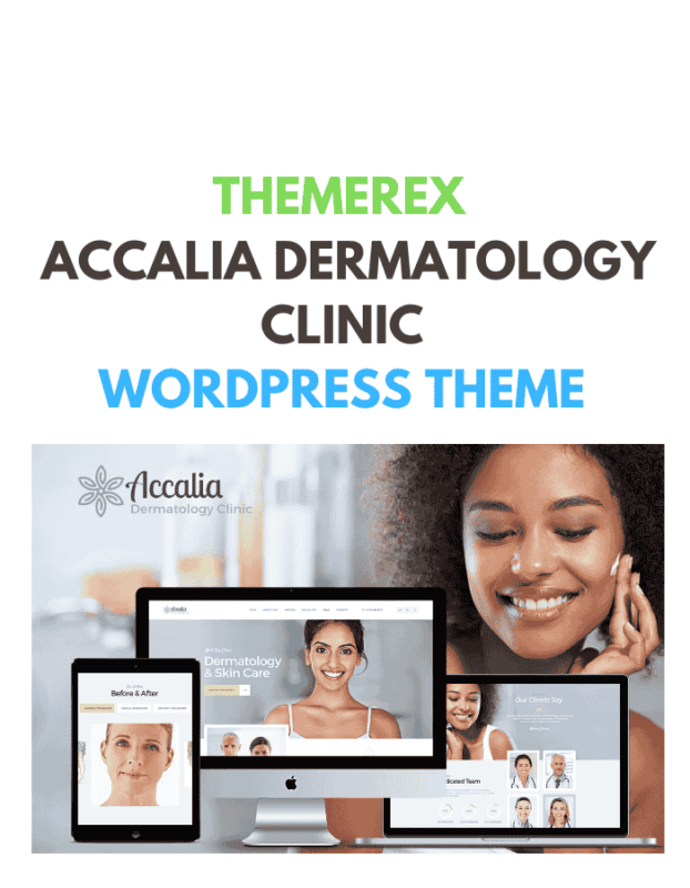 Accalia Dermatology Clinic WordPress Theme