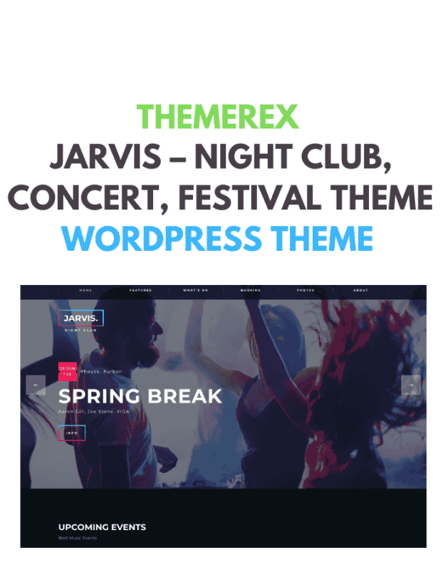 Jarvis – Night Club, Concert, Festival WordPress Theme