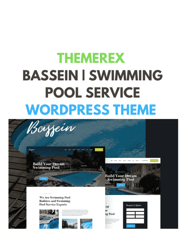 Bassein | Swimming Pool Service WordPress Theme