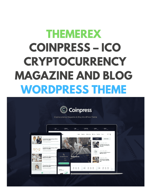 Coinpress – ICO Cryptocurrency Magazine and Blog WordPress Theme