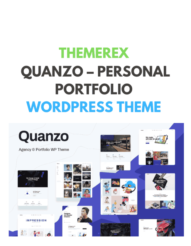 Quanzo – Personal Portfolio WordPress Theme